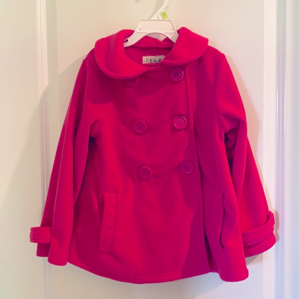 5/$25 Girls Pink Pea Coat | Winter Jacket